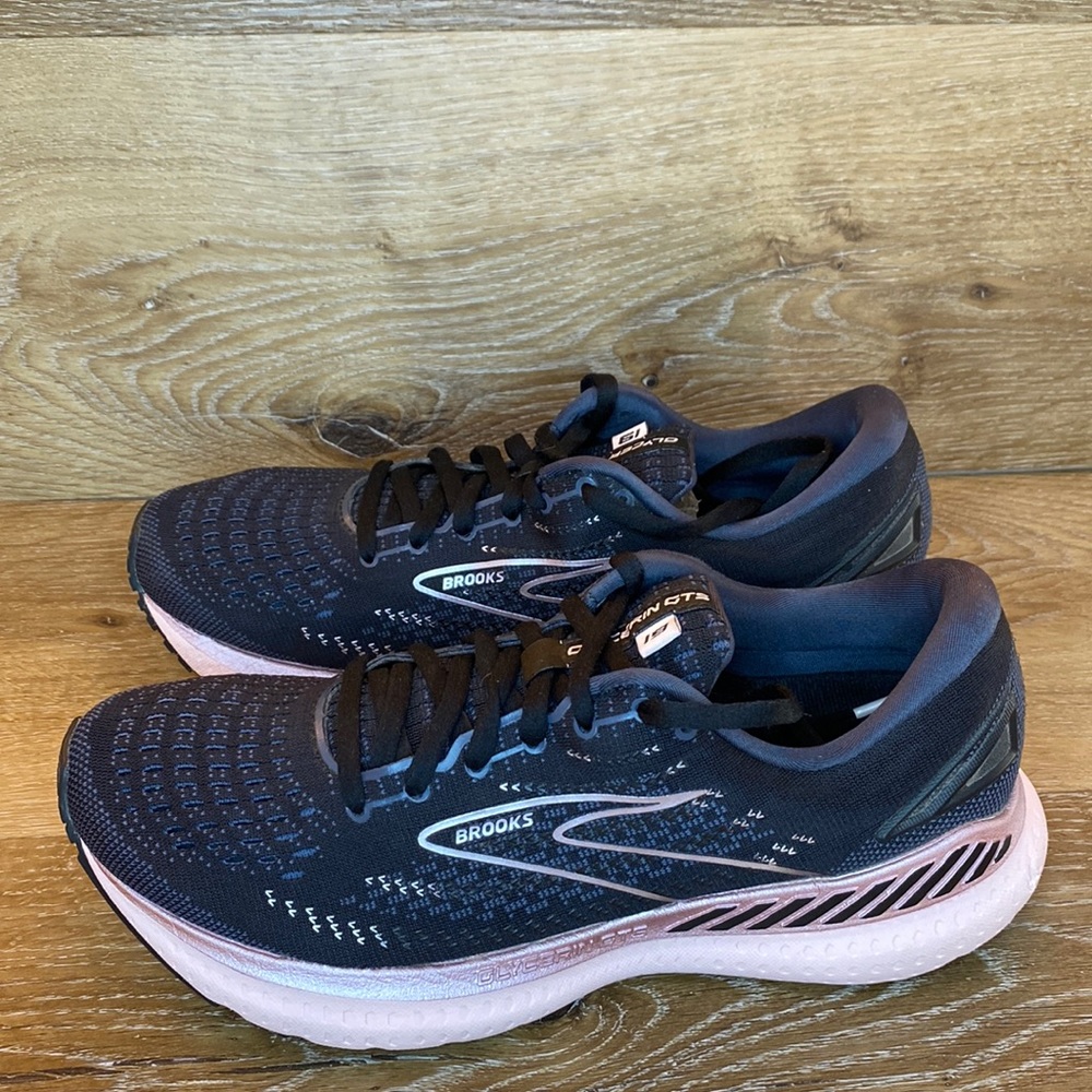 Brooks Black and Pink Athletic Shoes